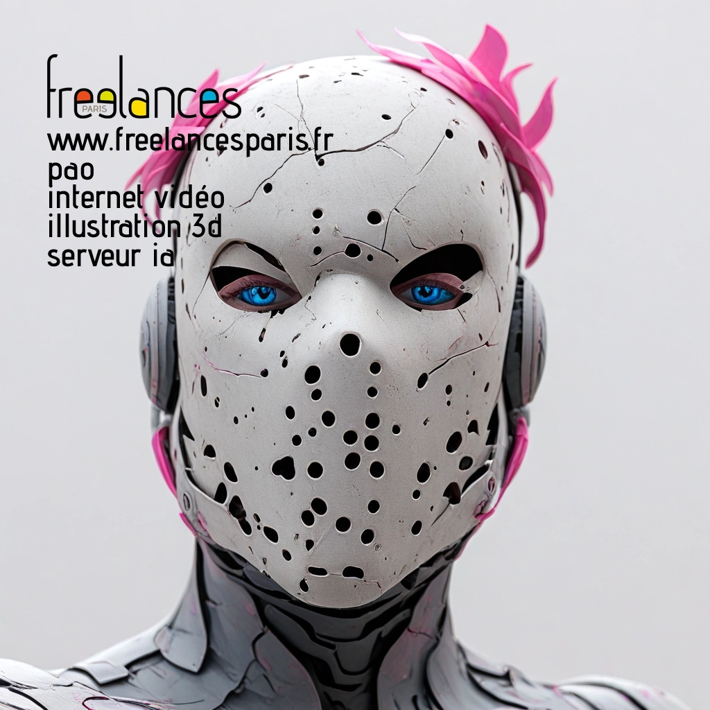 Pao mise en page internet vidéo illustration 3d serveur image IA générative AI freelance paris studio de création magazines BZWPQ210